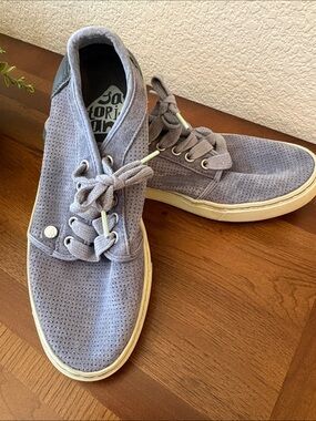 Blue suede tennis shoes  size 9